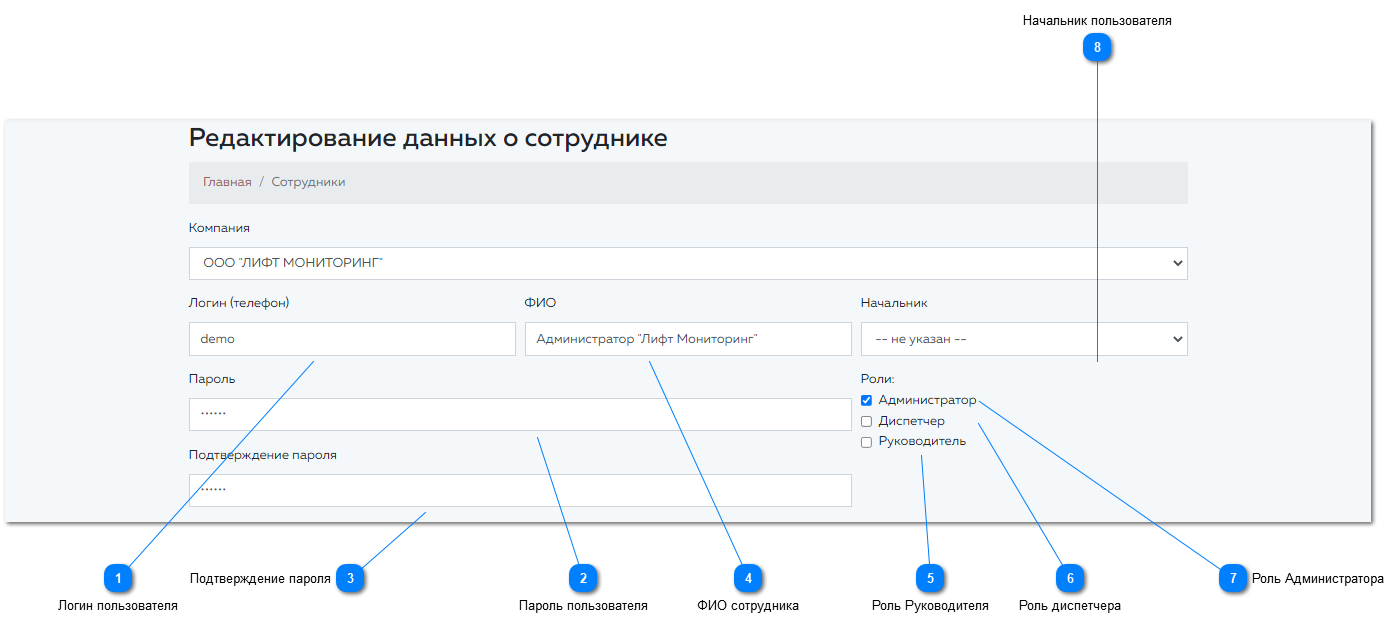 9.2.1. Добавление нового сотрудника